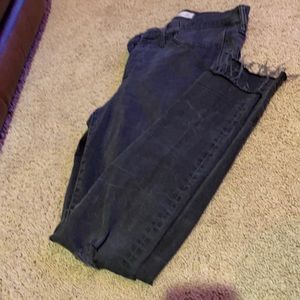 Madewell 9” High rise Skinny- Black rinse